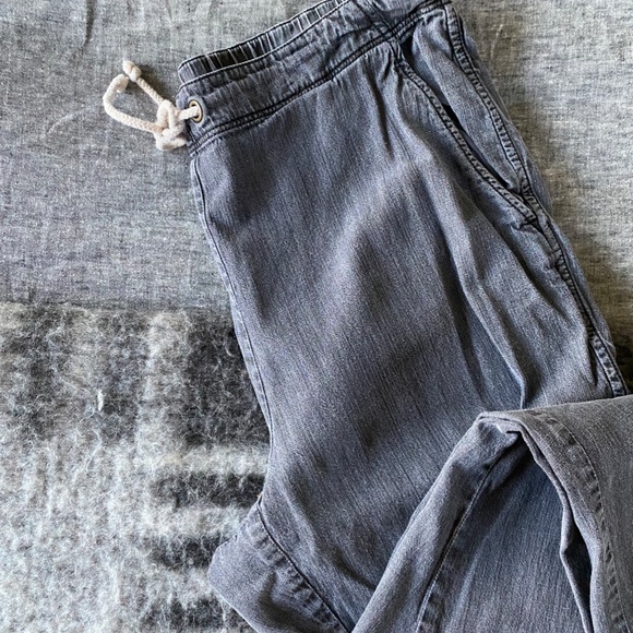 Fisher Project Chambray Dark Gray Drawstring Pants - Picture 3 of 9